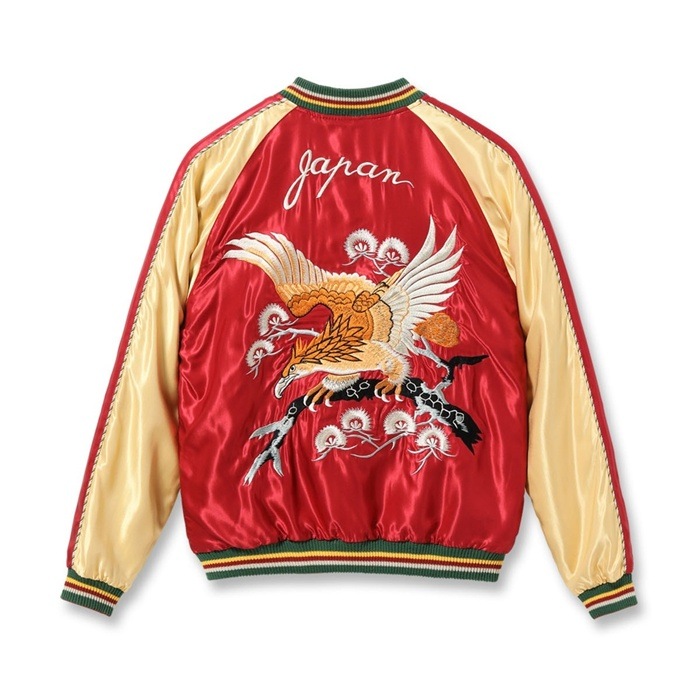 Lot No. TT15790-170 / Mid 1950s Style Acetate Souvenir Jacket ��EAGLE�� �� ��BLUE TIGER�� 