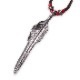 NARROW FEATHER HAND MADE SILVER