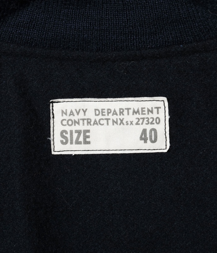 Lot No. BR15762 / Type DECK HOOK ��RAYON COTTON VERSION NAVY DEPARTMENT