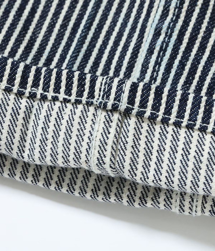 Lot No. SM42653 / SAILOR MOKU PRODUCTS 12.5oz. HICKORY STRIPE OVERALLS