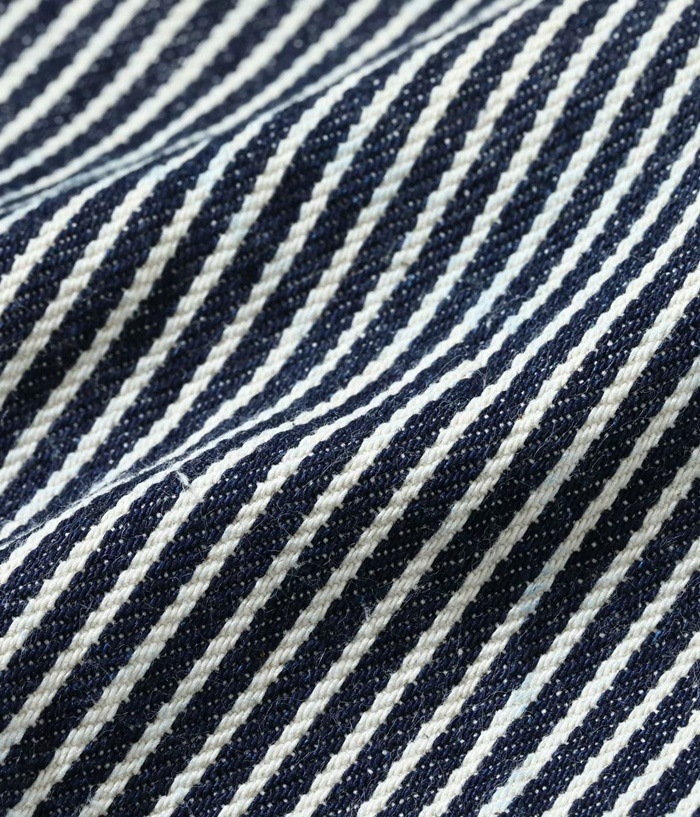 Lot No. SM42653 / SAILOR MOKU PRODUCTS 12.5oz. HICKORY STRIPE OVERALLS