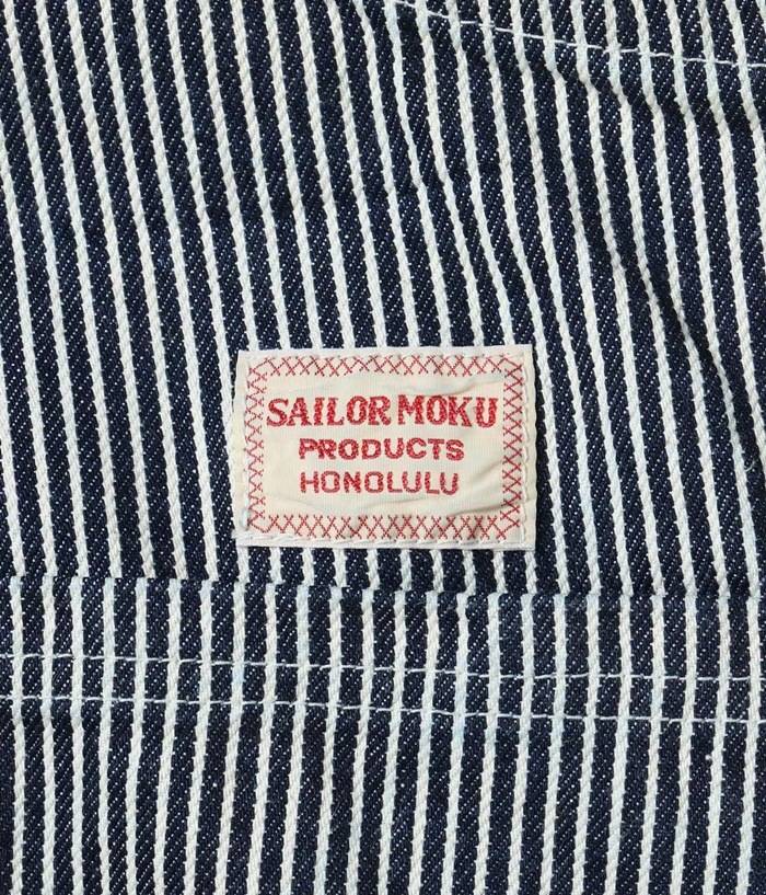 Lot No. SM42653 / SAILOR MOKU PRODUCTS 12.5oz. HICKORY STRIPE OVERALLS