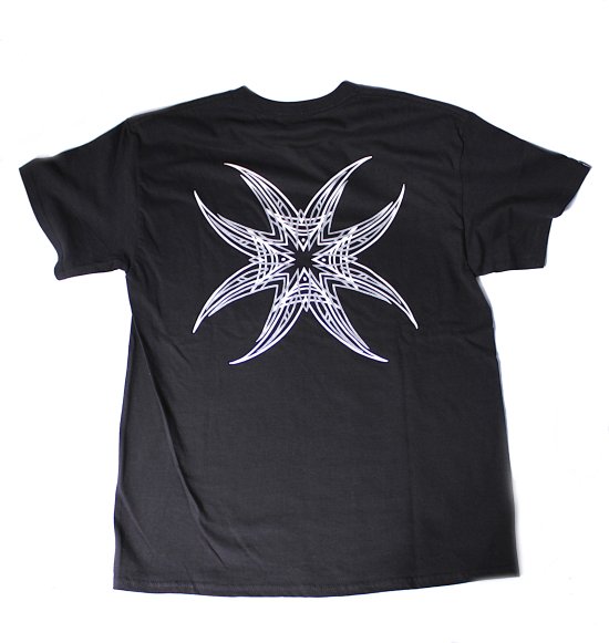 EIGHT LEGGED CROSS PINSTRIPE TEE SHIRTS