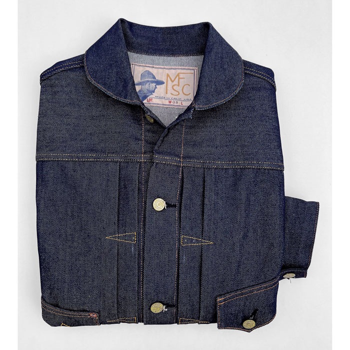 MFSC"MADE IN USA"NOS 12.75oz CONE ORGANIC DENIM RANCH BLOUSE
