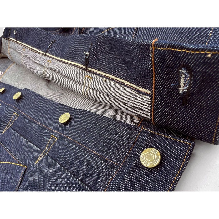 MFSC"MADE IN USA"NOS 12.75oz CONE ORGANIC DENIM RANCH BLOUSE