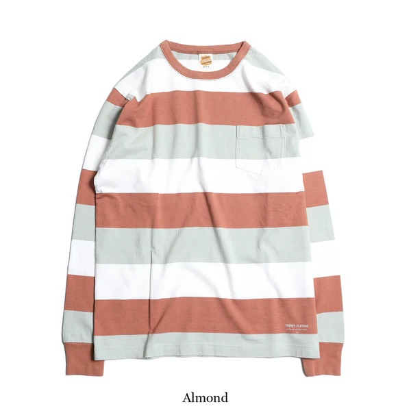 3 COL WIDE BORDER L/S TEE 