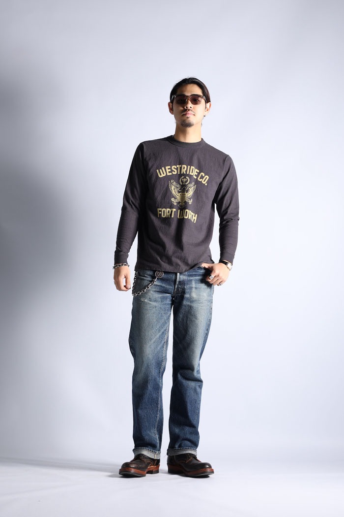 VINTAGE PRINT LONG TEE: 25-02