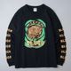 HEAVY DRY COTTON PRINT L/S TEE -Artwork by ͷ��-