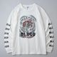 HEAVY DRY COTTON PRINT L/S TEE -Artwork by ͷ��-