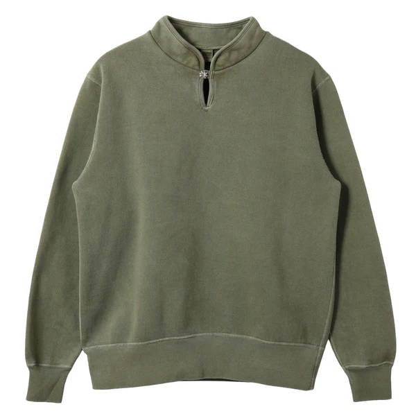 "STANDARD" 30/7 COZUN High Neck Concho Sweatshirt��Pigment Dye�� 