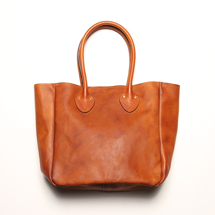 LEATHER OLD TOTE BAG - MEDIUM