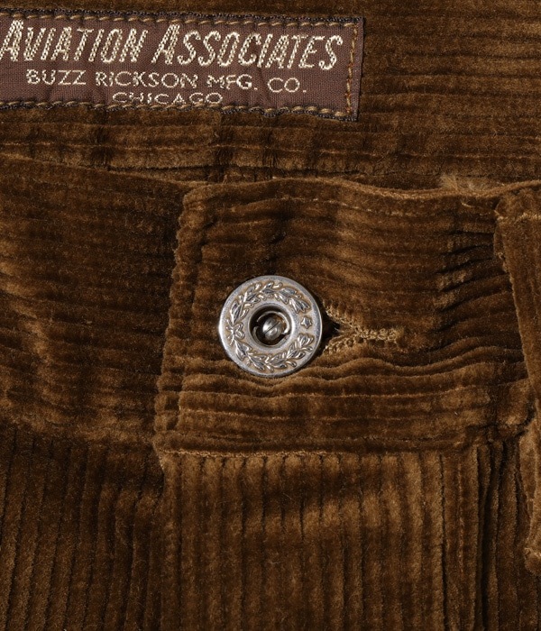 Lot No. BR42393 / AVIATION ASSOCIATES U.S. ARMY WORKING TROUSERS CORDUROY VERSION 