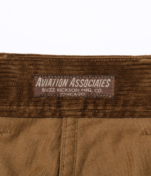 Lot No. BR42393 / AVIATION ASSOCIATES U.S. ARMY WORKING TROUSERS CORDUROY VERSION 