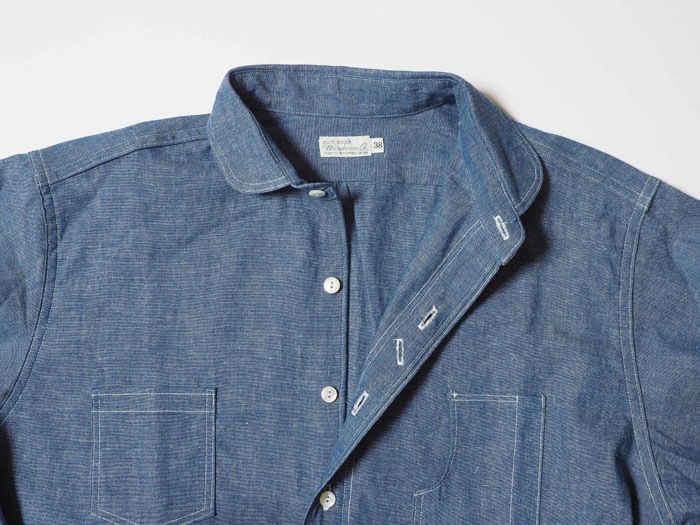 Lot 3047 ROUND COLLAR CHAMBRAY SHIRTS