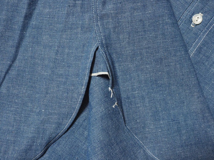 Lot 3047 ROUND COLLAR CHAMBRAY SHIRTS