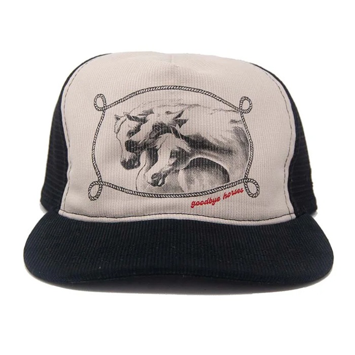 GOODBYE HORSES TRUCKER Snapback Black