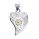 NL-0177 KARAKUSA ROSE HART PENDANT (18K GOLD ACCENT)