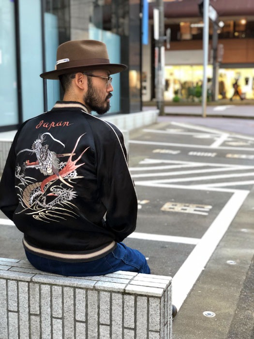 Lot No. TT15619-119 / Early 1950s Style Acetate Souvenir Jacket KOSHO & CO. Special Edition SILVER DRAGON  TANGLED DRAGONS