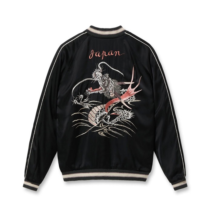 Lot No. TT15619-119 / Early 1950s Style Acetate Souvenir Jacket KOSHO & CO. Special Edition SILVER DRAGON  TANGLED DRAGONS