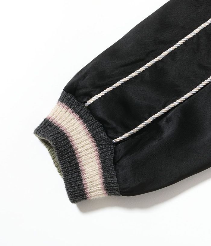 Lot No. TT15619-119 / Early 1950s Style Acetate Souvenir Jacket KOSHO & CO. Special Edition SILVER DRAGON  TANGLED DRAGONS