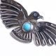 NL-0098 OPEN WING THUNDERBIRD PENDANT (ARROW, TURQUOISE)