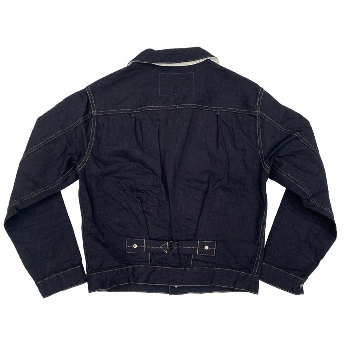 MFSC"MADE IN USA"12.4oz DOUBLE INDIGO DEINM RANCH BLOUSE