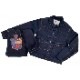 MFSC"MADE IN USA"12.4oz DOUBLE INDIGO DEINM RANCH BLOUSE