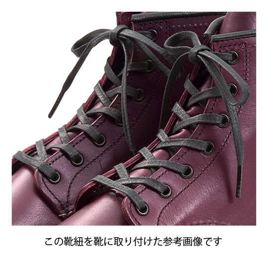 48" FLAT WAXED LACES BLACK STYLE NO.97155