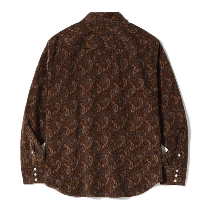 Lot No. SC29786 / PRINTED CORDUROY WESTERN SHIRT