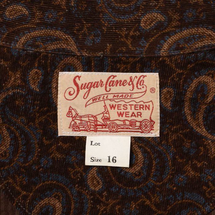 Lot No. SC29786 / PRINTED CORDUROY WESTERN SHIRT