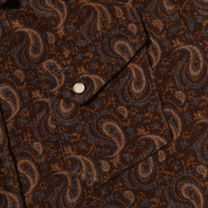Lot No. SC29786 / PRINTED CORDUROY WESTERN SHIRT