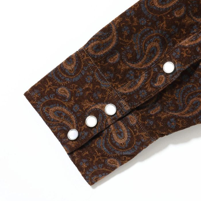 Lot No. SC29786 / PRINTED CORDUROY WESTERN SHIRT