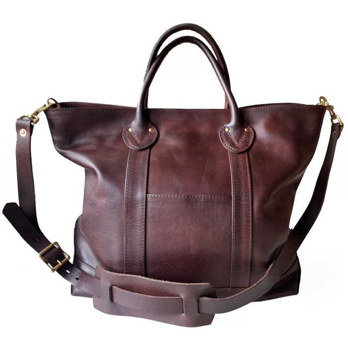 LEATHER BOAT TOTE BAG