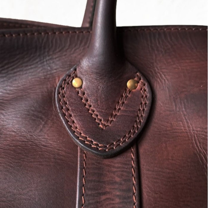 LEATHER BOAT TOTE BAG