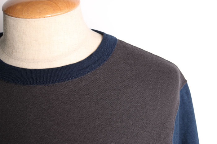TWO TONE VINTAGE POCKET LONG TEE