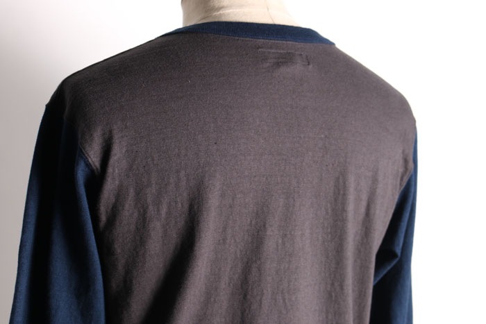 TWO TONE VINTAGE POCKET LONG TEE