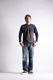 TWO TONE VINTAGE POCKET LONG TEE