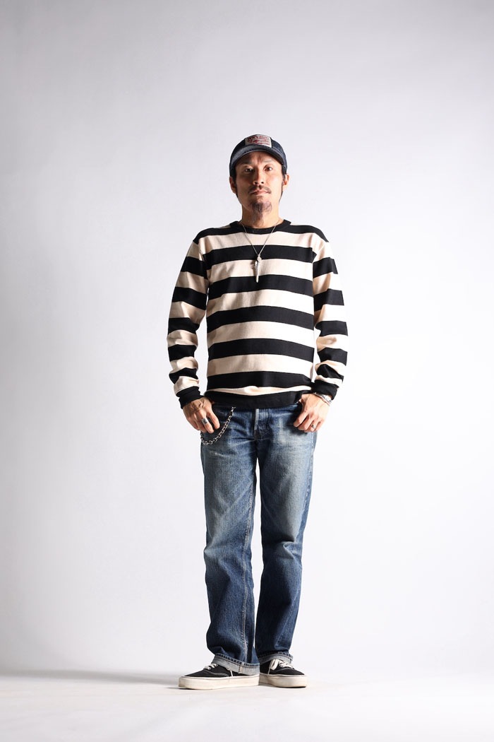 HEAVY BORDER LONG TEE