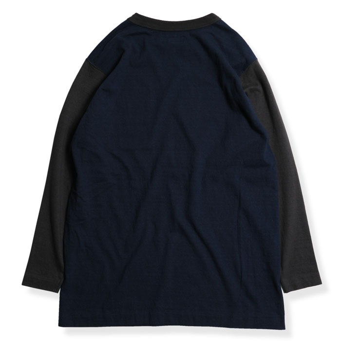 TWO TONE VINTAGE POCKET LONG TEE