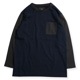 TWO TONE VINTAGE POCKET LONG TEE