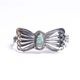 BR-0104 BIG BUTTERFLY TURQUOISE BRACELET 8 TEAR DROPS