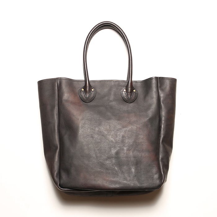 LEATHER OLD TOTE BAG - LARGE