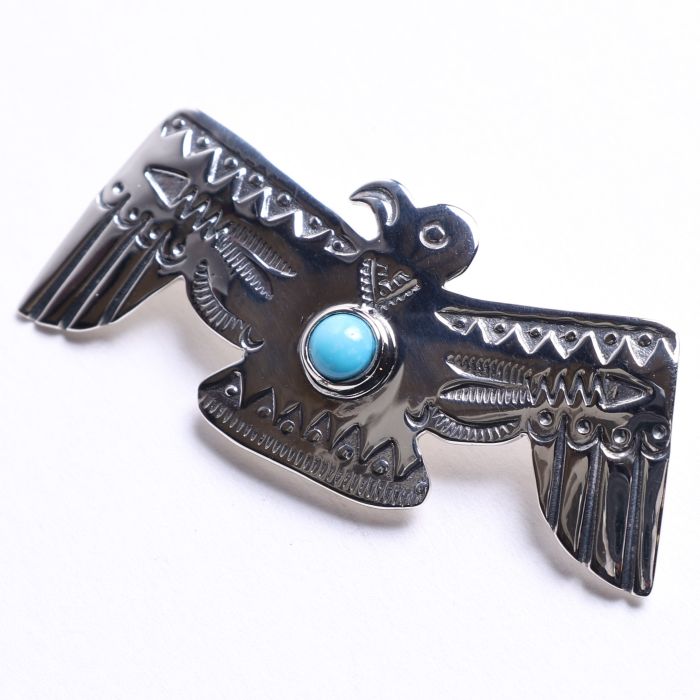 OT-P0139 FLYING THUNDERBIRD PIN (TURQUOISE)