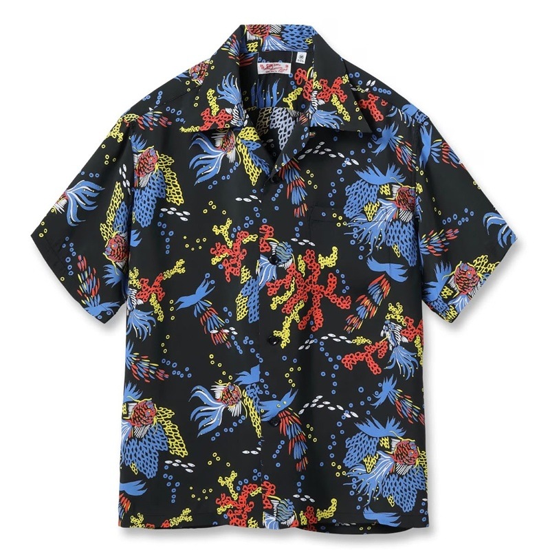 Lot No. SS39626 / RAYON HAWAIIAN SHIRT ��TROPICAL FISH�� 