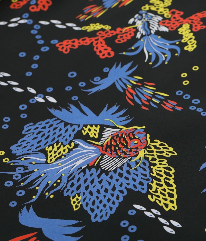 Lot No. SS39626 / RAYON HAWAIIAN SHIRT ��TROPICAL FISH�� 