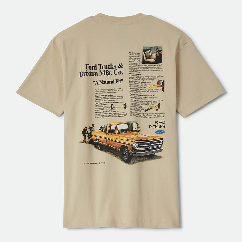 FORD 71 PICKUP S/S TEE - WIMBLEDON WHITE