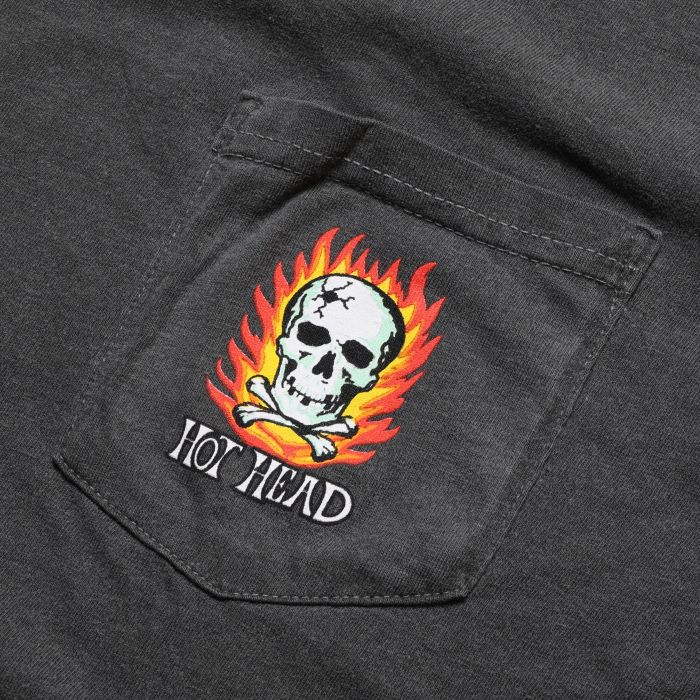 HOT HEAD PKT SS TEE CHARCOAL