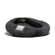 LEATHER WAPPEN FLUFFY BERET