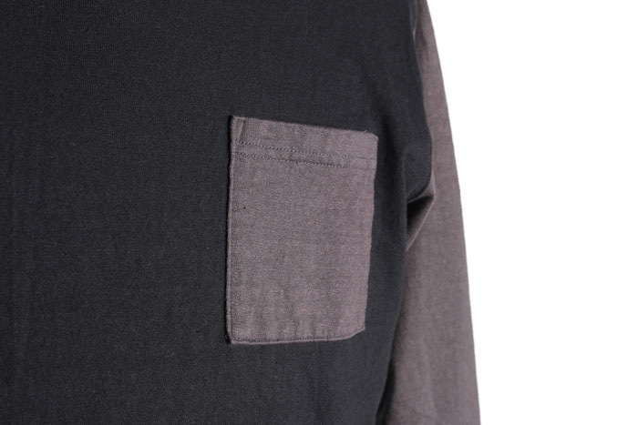 TWO TONE VINTAGE POCKET LONG TEE