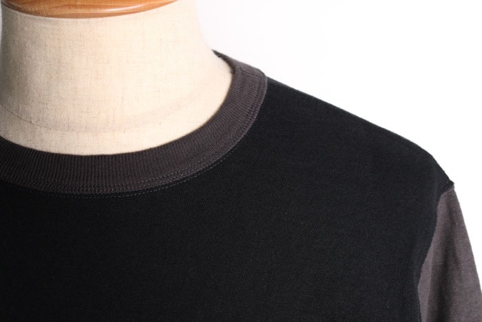 TWO TONE VINTAGE POCKET LONG TEE